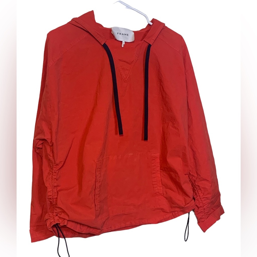 FRAME Denim Cinched Hooded Wind-Breaker